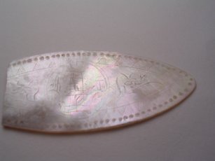 Mother of pearl gaming counter