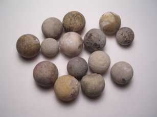 Clay marbles